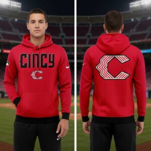 Cincinnati Reds New Uniform All Red 2026 Hoodie Tee
