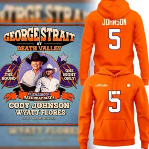Cody Johnson Clemson Tigers 2026 Hoodie