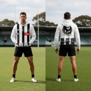 Collingwood FC Introducing our 2026 Anzac Day Guernsey Hoodie