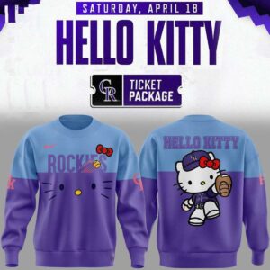 Colorado Rockies Hello Kitty 2026 Night Of City Tee Hoodie