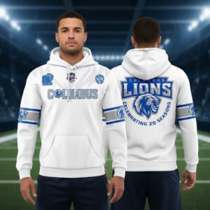 Columbus Lions White Out 2026 Gameday Tee Hoodie