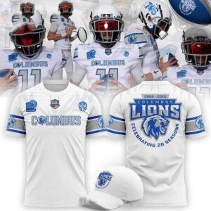 Columbus Lions White Out 2026 Gameday Tee Hoodie