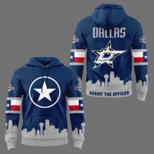 Dallas Stars Robo Assist The Officer Tee Hoodie