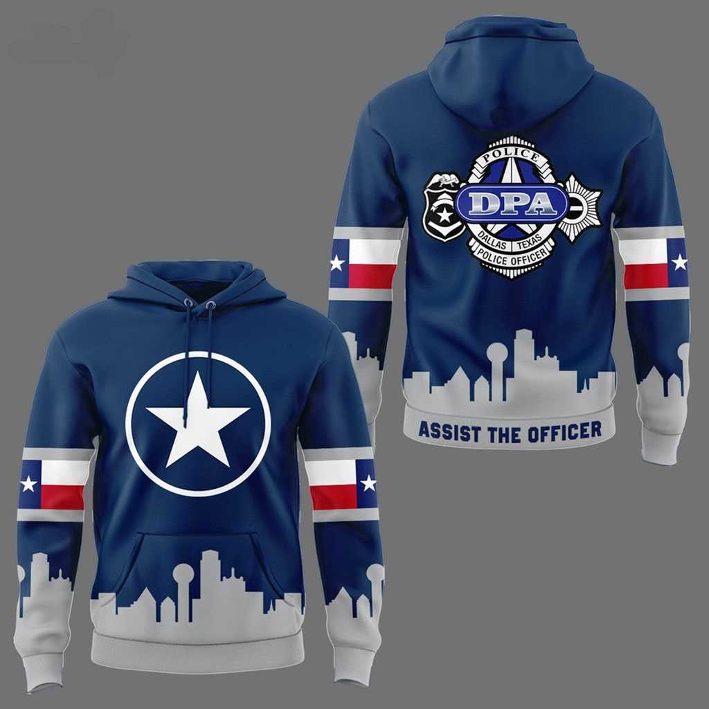 Dallas Stars Robo Assist The Officer Tee Hoodie Dallas Stars Robo Assist The Officer Tee Hoodie