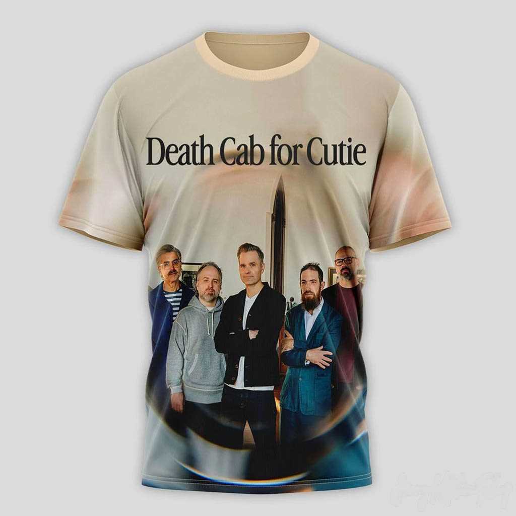 Death Cab for Cutie 2026 Tour Dates T-Shirt Death Cab for Cutie 2026 Tour Dates T-Shirt