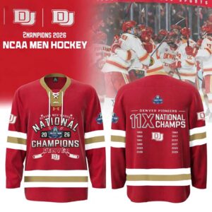 Denver Pioneers 11X National Champions 2026 Hockey Jersey