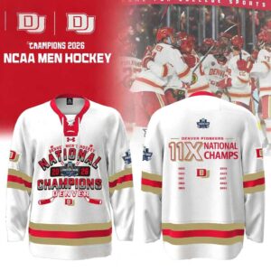 Denver Pioneers 11X National Champions 2026 Hockey Jersey