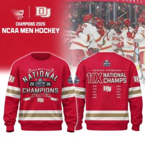 Denver Pioneers 11x NCAA Frozen Four National Champions 2026 Tee Hoodie