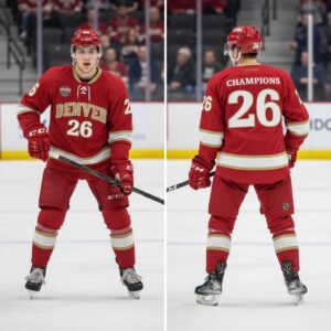 Denver Pioneers NCAA National Champions 2026 Custom Hockey Jersey