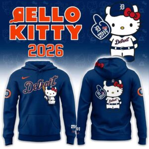 Detroit Tigers Hello Kitty Night Hoodie