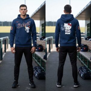 Detroit Tigers Hello Kitty Night Hoodie