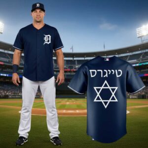 Detroit Tigers Jewish Heritage 2026 Night Custom Baseball Jersey