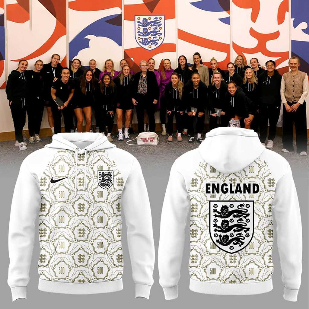 England Lionesses 500th Game 2026-2027 Tee Hoodie England Lionesses 500th Game 2026-2027 Tee Hoodie
