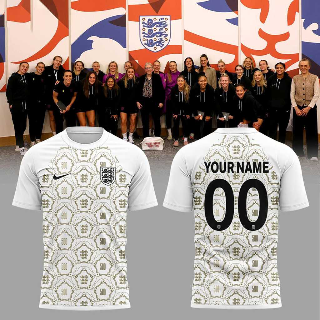 England Lionesses 500th Game 2026-2027 Tee Hoodie England Lionesses 500th Game 2026-2027 Tee Hoodie