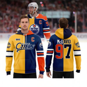 Erie Otters Connor McDavid Edmonton Oilers 2026 Split Tee Hoodies