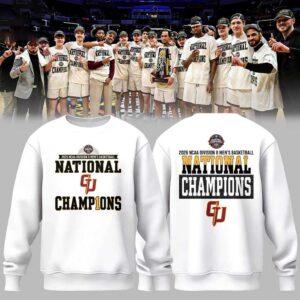 Gannon Golden Knights 2026 NCAA Division II Men's Basketball National Champions Hoodie, white, with 