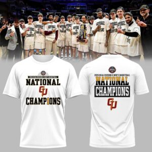 Gannon Golden Knights 2026 NCAA Division II Men's Basketball National Champions Hoodie, white, with 
