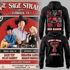 George Strait Texas Tech At Jones AT T Stadium 2026 Concert Tee Hoodies