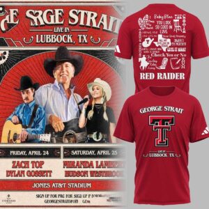 George Strait Texas Tech At Jones AT T Stadium 2026 Concert Tee Hoodies