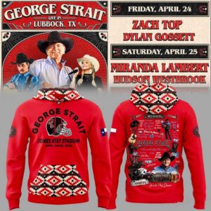 George Strait Texas Tech Red Raiders Tour 2026 Collection Hoodie