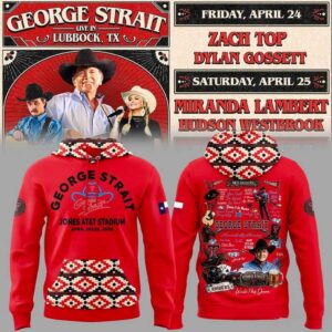George Strait Texas Tech Red Raiders Tour 2026 Collection Hoodie