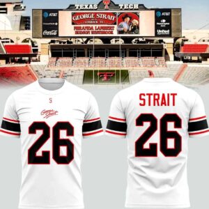 George Strait Texas Tech Red Raiders White Hoodie