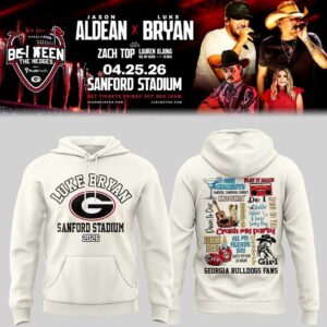 Georgia Bulldogs Live Between The Hedges 2026 Tee Hoodie