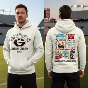 Georgia Bulldogs Live Between The Hedges 2026 Tee Hoodie