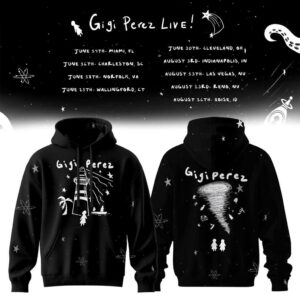 Gigi Perez Live Tour 2026 Black Tee Hoodie
