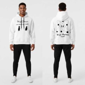 Gigi Perez Live Tour 2026 White Tee Hoodie