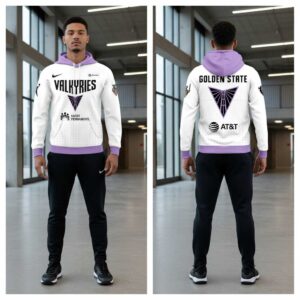 Golden State Valkyries 2026 Heroine Night White Hoodie Tee