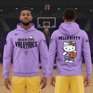 Golden State Valkyries Hello Kitty Night 2026 Celebrate Tee Hoodie