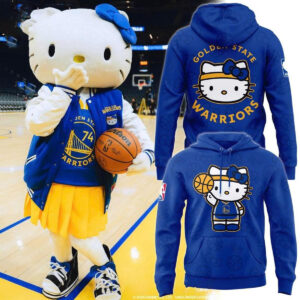 Golden State Warriors 2026 Hello Kitty Night NBA Playoffs Tee Hoodie