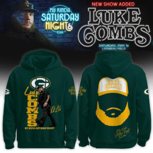 Green Bay Packers Luke Combs My Kinda Saturday Night Tour 2026 Tee Hoodies