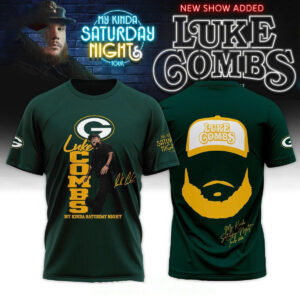 Green Bay Packers Luke Combs My Kinda Saturday Night Tour 2026 Tee Hoodies