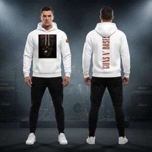 Guns N' Roses Tour 2026 White Hoodie