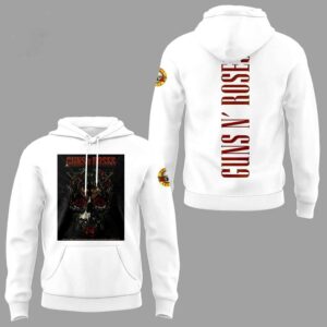 Guns N' Roses Tour 2026 White Hoodie
