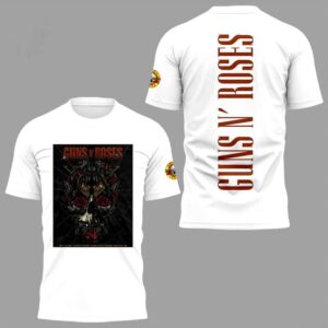 Guns N' Roses Tour 2026 White Hoodie