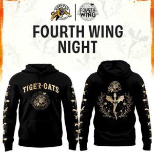 Hamilton Tiger-Cats Fourth Wing Night Hoodie
