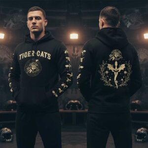 Hamilton Tiger-Cats Fourth Wing Night Hoodie