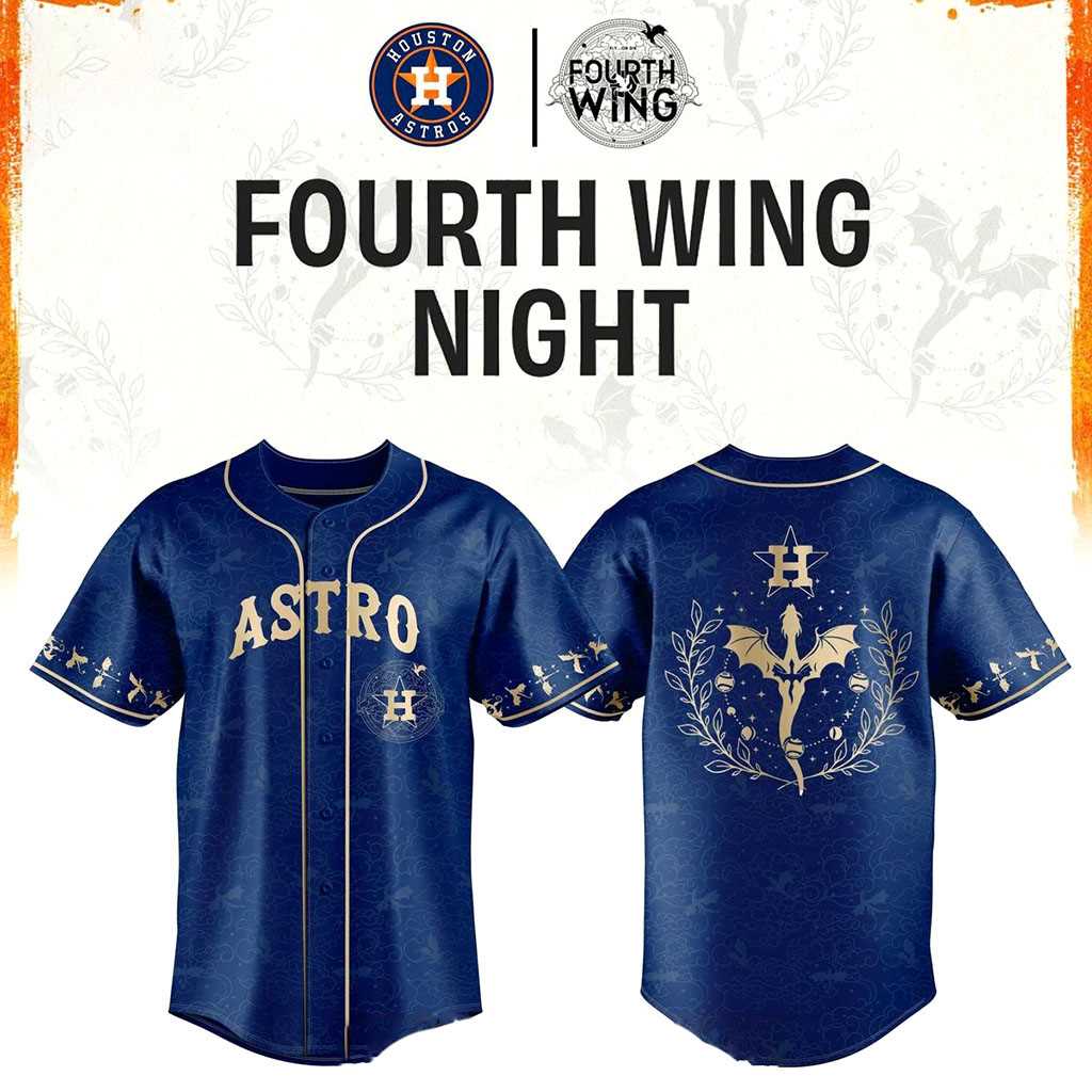 Houston Astros Fourth Wings Night 2026 Dragon Baseball Jersey Houston Astros Fourth Wings Night 2026 Dragon Baseball Jersey