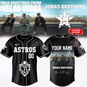 Houston Astros Jonas Brothers Greetings From Las Vegas Tour 2026 Baseball Jersey