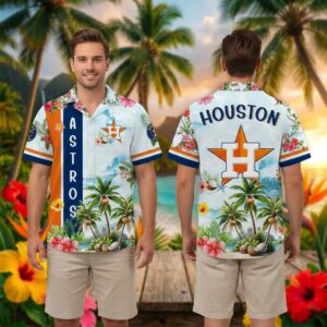 Houston Astros Summer Aloha 2026 Hawaiian Shirt Beach Shorts