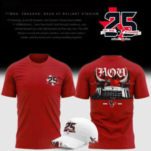 Houston Texans 25th Season Anniversary Night 2026 Tee Hoodie