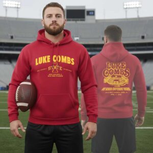 Iowa State Cyclones Luke Combs My Kinda Saturday Night Tour live Hoodie