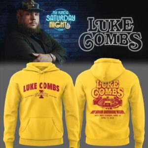 Iowa State Cyclones Luke Combs My Kinda Saturday Night Tour live Hoodie