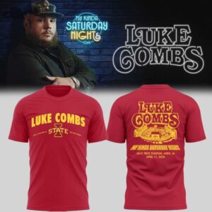 Iowa State Cyclones Luke Combs My Kinda Saturday Night Tour live Hoodie