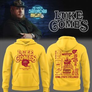 Iowa State Cyclones Luke Combs My Kinda Saturday Night Tour live in Jack Trice Stadium Hoodie