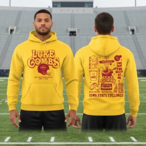 Iowa State Cyclones Luke Combs My Kinda Saturday Night Tour live in Jack Trice Stadium Hoodie