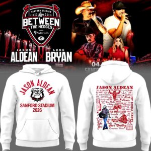 Jason Aldean Live Between The Hedges At Sanford Stadium Edition Hoodie